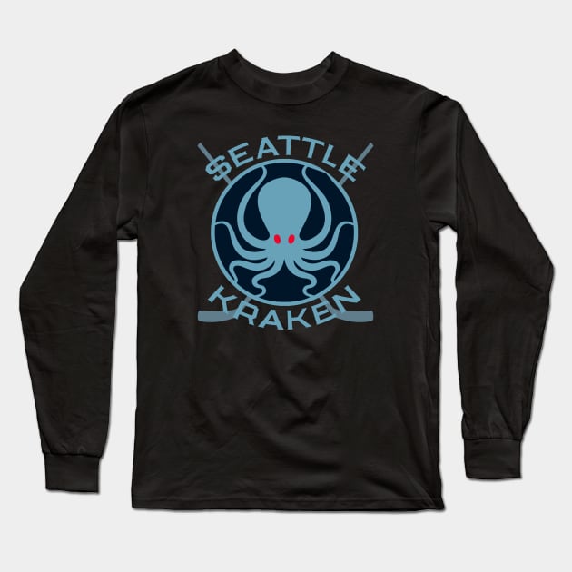 SEATTLE KRAKEN Long Sleeve T-Shirt by NAYAZstore